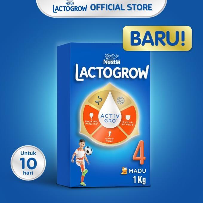 Gambar Nestlé LACTOGROW 4 Madu Susu Anak 3-5 Tahun Box 1Kg dari terisshopp undefined Tokopedia