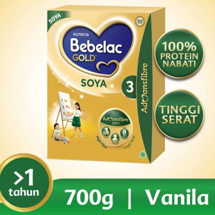Gambar Bebelac Gold Soya 3 Vanilla Formula Soya Bubuk 700gr dari ERENURU undefined Tokopedia