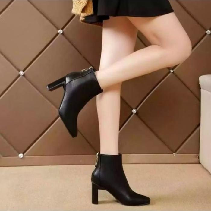 Gambar Abigail - Boot Heels Fashion Hitam/Coklat - Hitam, 36 dari vicshoes undefined Tokopedia