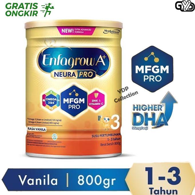 Gambar SUSU Enfagrow A+ 3 Neura Pro 800gr Rasa Madu dan Vanilla Termurah - Vanilla dari terisshopp undefined Tokopedia