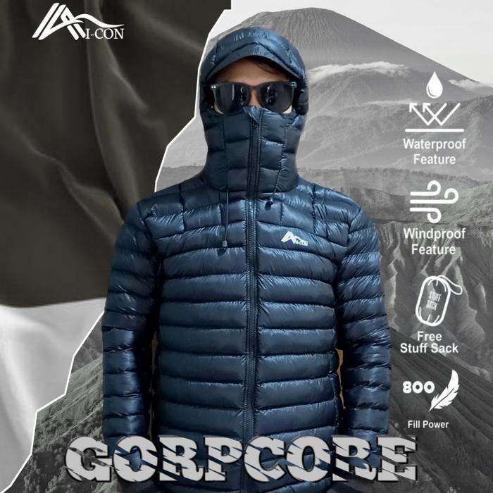 Gambar Jaket pria Puffer Goose Down I-CON Ultralight - Hitam, M dari DND.TOKO undefined Tokopedia