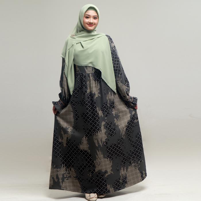 Gambar Bani Batuta - Gamis Dresslim Ceyda Exclusive - 264 Black Grey, XS dari MOT.Fashionid undefined Tokopedia