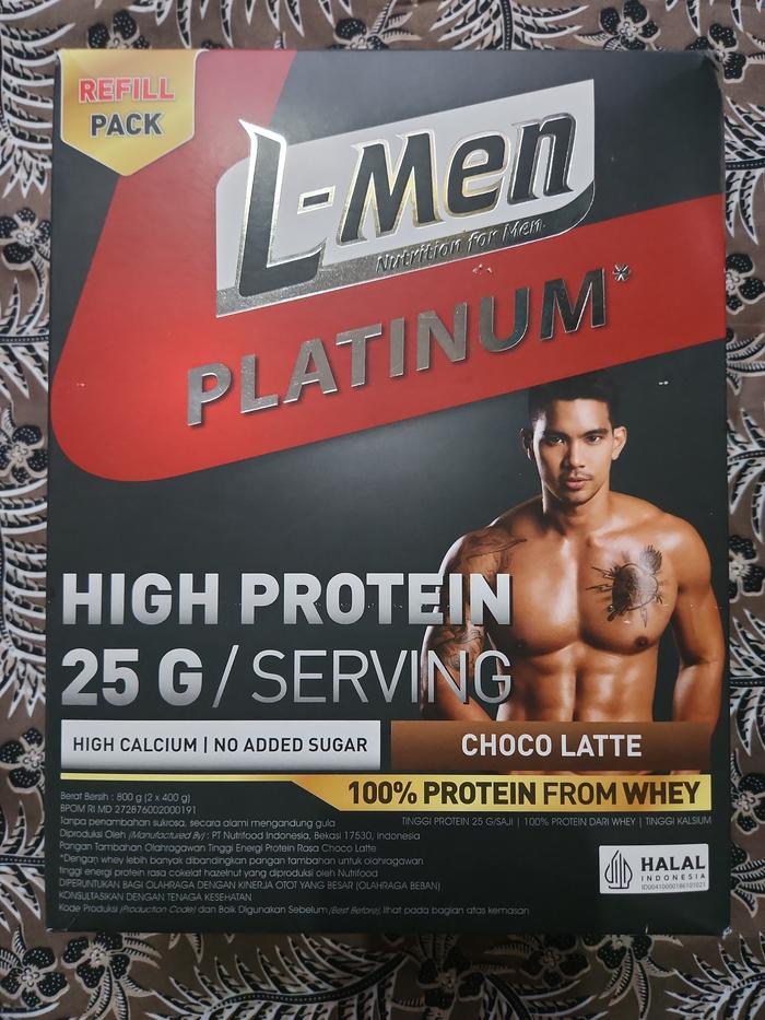 Gambar L-Men Platinum Choco Latte Refill 800gr dari Flarz Store undefined Tokopedia