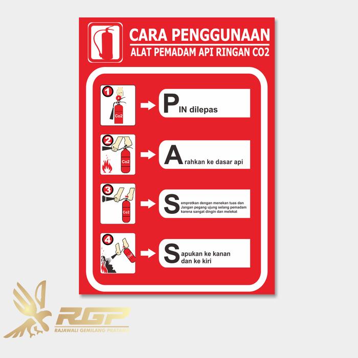 Jual Safety Sign/Rambu Poster Penggunaan Apar - Ukuran 20x15cm/30x20cm ...