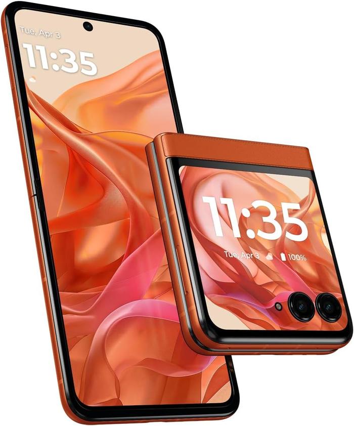 Gambar Motorola Razr 2024 Global Version 6.9" pOLED 120Hz Dimensity 7300X 4200mAh Flip Android 14 Smartphone - Spirit Orange dari Hello El Official undefined Tokopedia