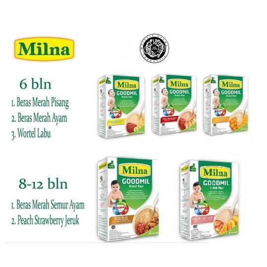 Gambar Terbaru Milna Bubur Bayi Goodmil 6+ Dan 9+ 120G / Goodmill / Good Mil Mpasi Al Original - GODMILbmrhsemur dari Sahara Market. undefined Tokopedia