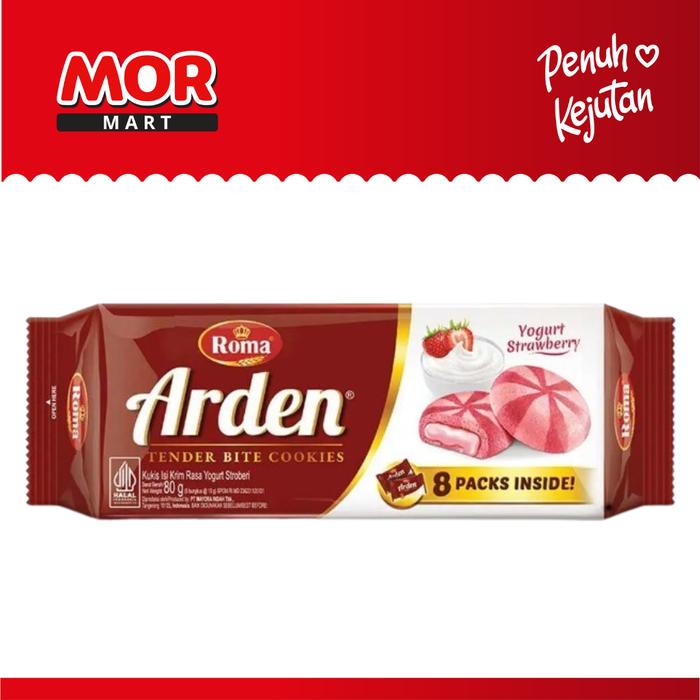 Gambar ROMA Arden Cookies Yogurt Strawberry 80gr dari MOR Mart undefined Tokopedia