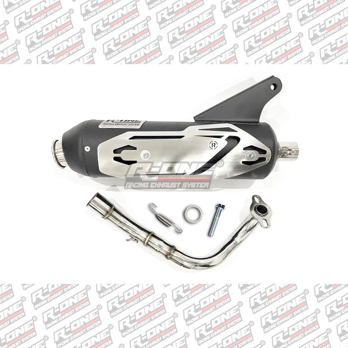 Gambar R One Racing Muffler V2 STD Full Package khusus untuk Honda Series - SCOOPY KARBU dari R ONE RACING STORE undefined Tokopedia