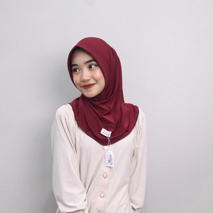 Gambar KENAN - Hijab Daily Yoga Instan Size S Jersey Kenan - Maroon, S dari KENAN HIJAB INDONESIA undefined Tokopedia