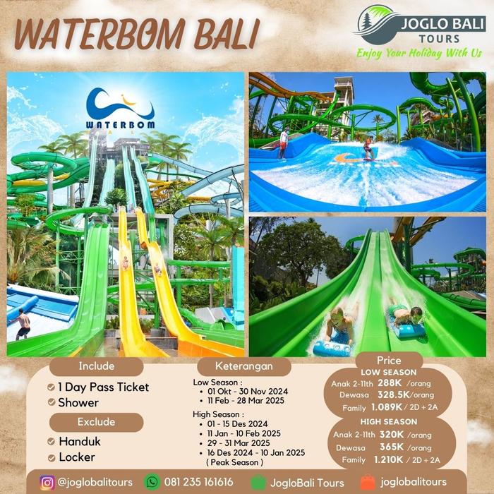 Gambar Voucher Waterbom Bali Anak Low Season - LS Family dari joglobalitours undefined Tokopedia