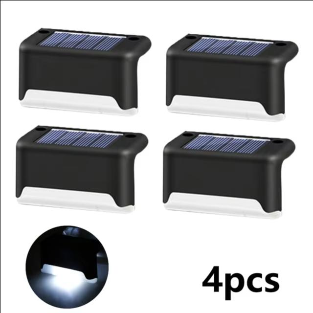Gambar Lampu Hias Pagar Taman Tangga Tenaga Surya Panel Solar Lampu Taman Outdoor Sensor Cahaya Otomatis Anti Air 4 dan 8 pcs - 4 PCS dari Towajo Store undefined Tokopedia