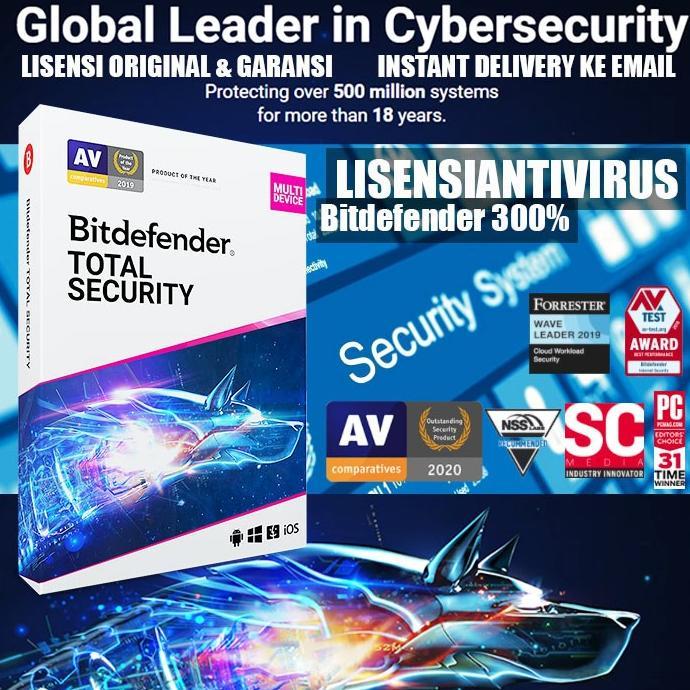 Gambar Bitdefender Total Security 2021 New Edition 5 Devices 1 Year Original Terlaris - 1 Tahun dari Trendy Trove_ undefined Tokopedia