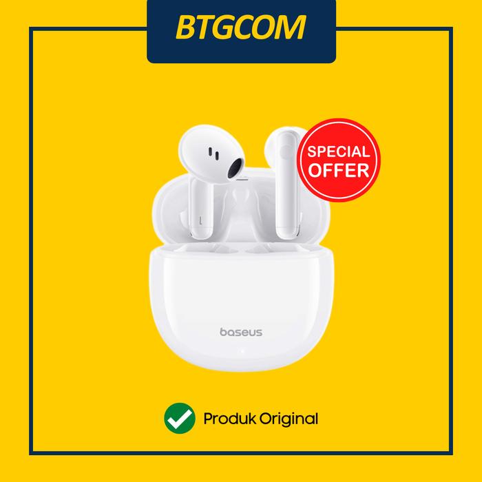 Gambar TWS BASEUS E13 EARBUDS EARPHONE ULTRA LOW LATENCY MODE GALAXY - MOON WHITE dari btgcom undefined Tokopedia