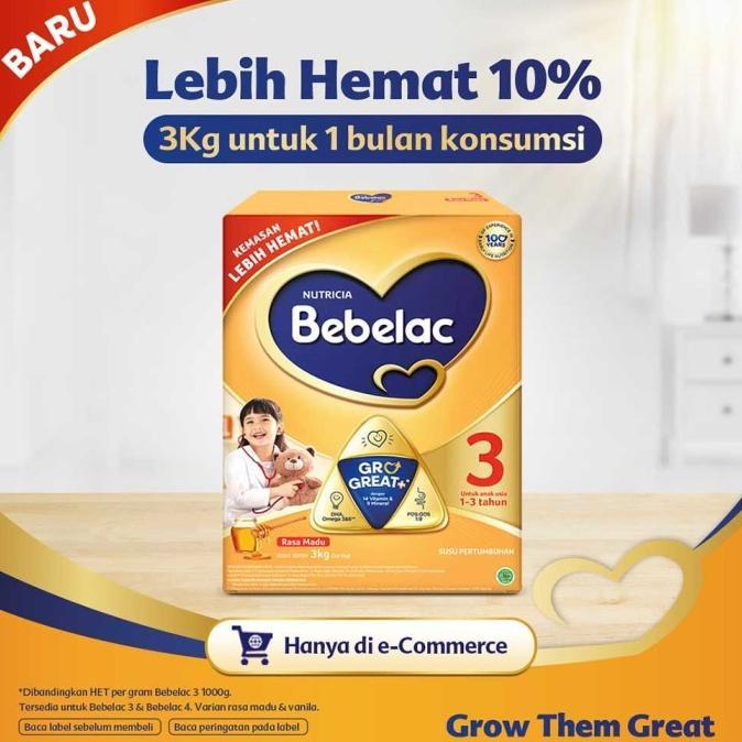 Gambar Bebelac 3 Madu Susu Formula 3 Kg - Vanila dari terisshopp undefined Tokopedia
