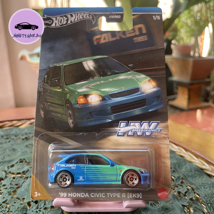 Jual Hot Wheels Honda Civic EK9 Falken (free protector) Kota