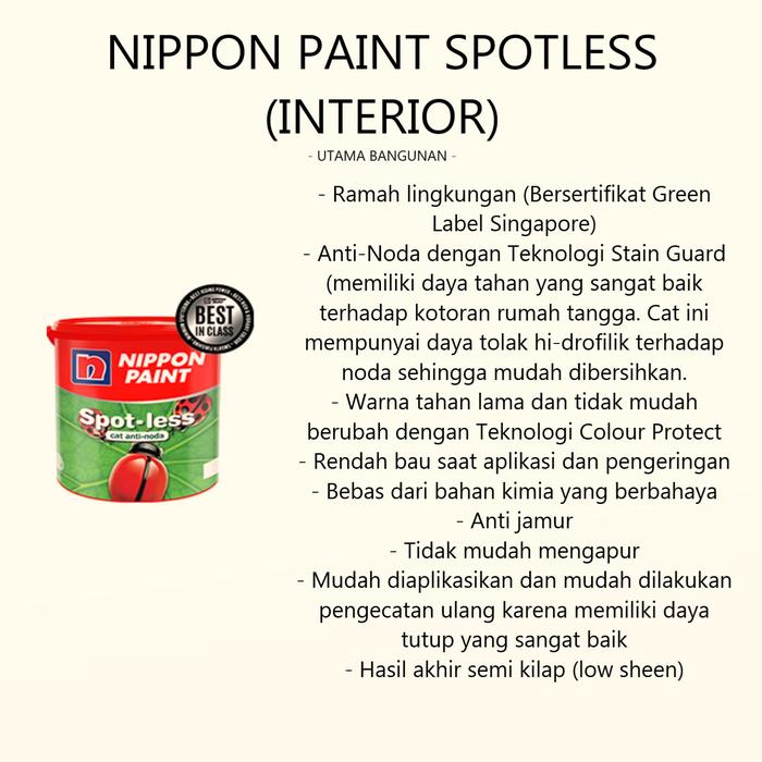 Gambar CAT TEMBOK INTERIOR DAN EKSTERIOR NIPPON PAINT - COMFY TAN/N1839T - Spotless dari UTAMA-BANGUNAN undefined Tokopedia