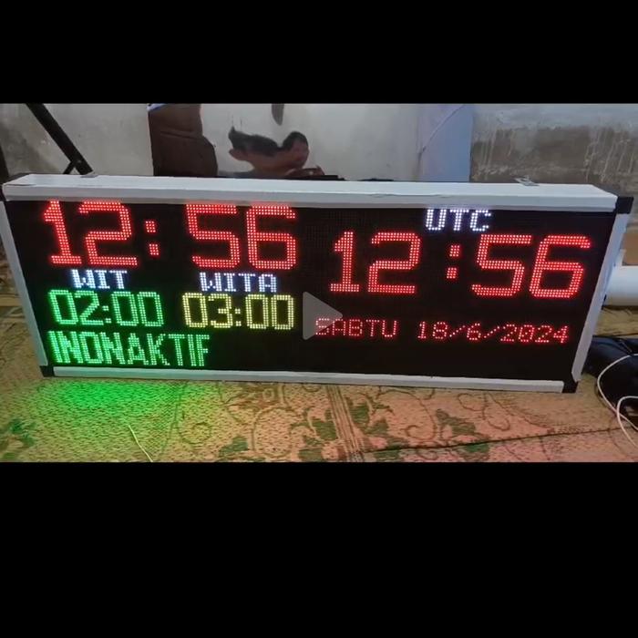 Gambar Jam UTC - Jam Dunia - WIB - WITA - WIT - LONDON - DOHA dari prima electronic undefined Tokopedia