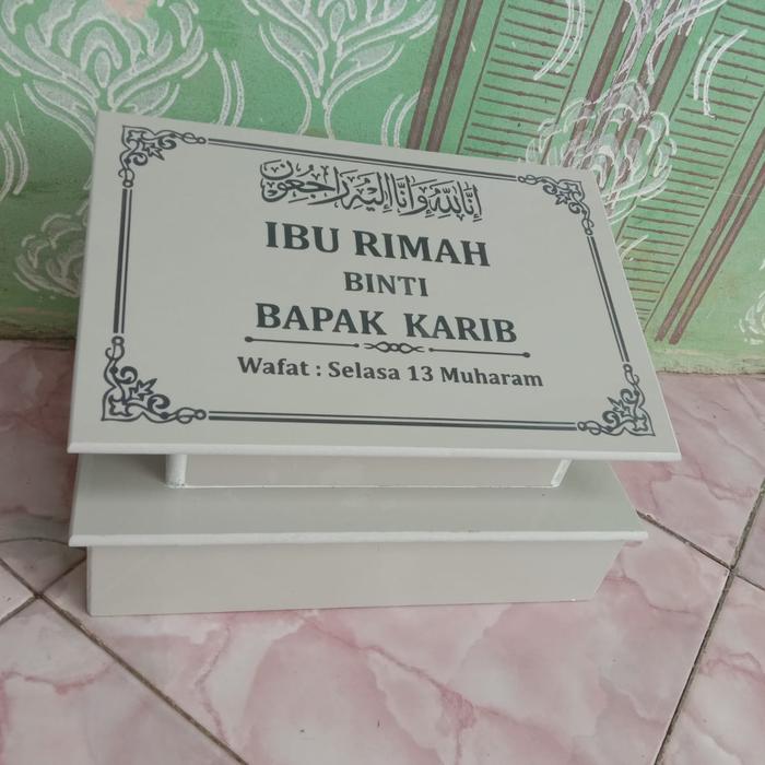 Gambar [KUALITAS PREMIUM] BATU NISAN GRANIT MARMER ~ BATU MAKAM ~ - Putih dari Al-Fa Media undefined Tokopedia