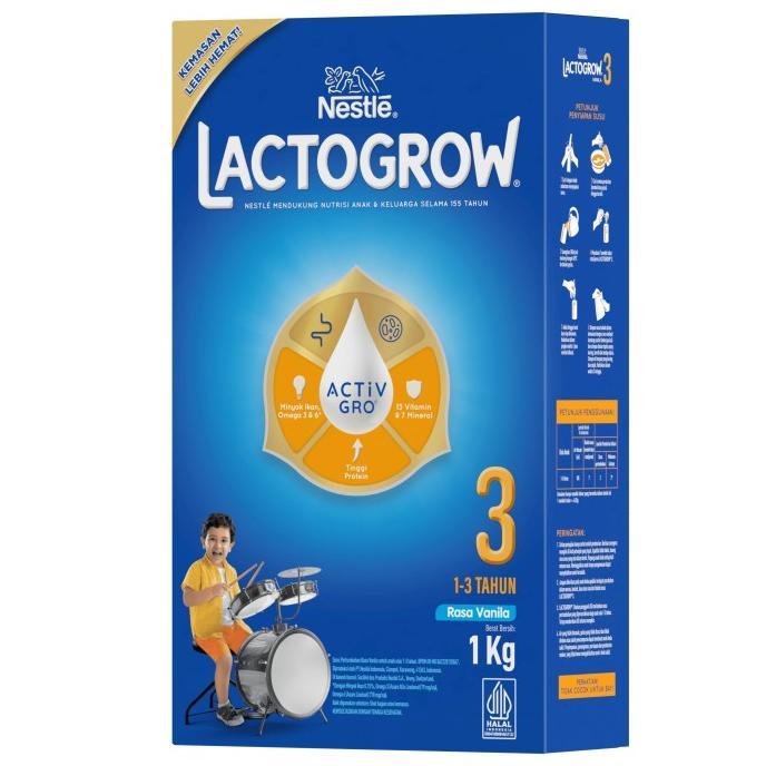Gambar SUSU LACTOGROW 3 RASA VANILA / MADU 1KG - Vanila dari terisshopp undefined 5 Tokopedia