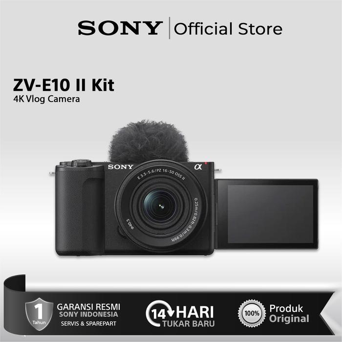 Gambar Sony ZV E10 II Sony ZVE10 Mark II Mirrorless Camera Kit 16-50mm - Black dari Sony Center Official undefined Tokopedia