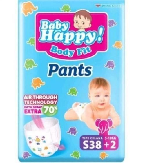Gambar Ready Stok Baby Happy Pants S 38/M 32/L 28/Xl 26/Xxl 24 Baby Happy Popok Sekali Pakai Best Seller - S38 dari Sahara Market. undefined Tokopedia