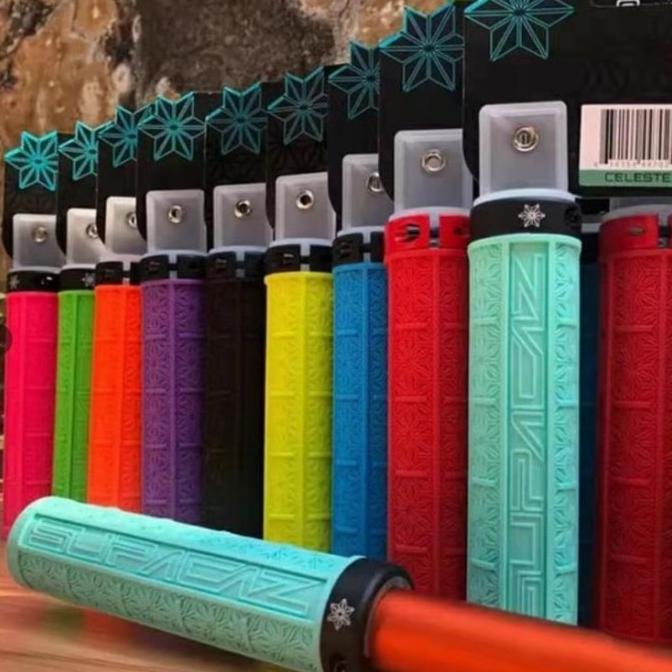 Gambar Handgrip Supacaz Grizips Lock On - Grip Cocok Sepeda Lipat Mtb Minion Original Best Seller - Biru dari Re syifa undefined Tokopedia