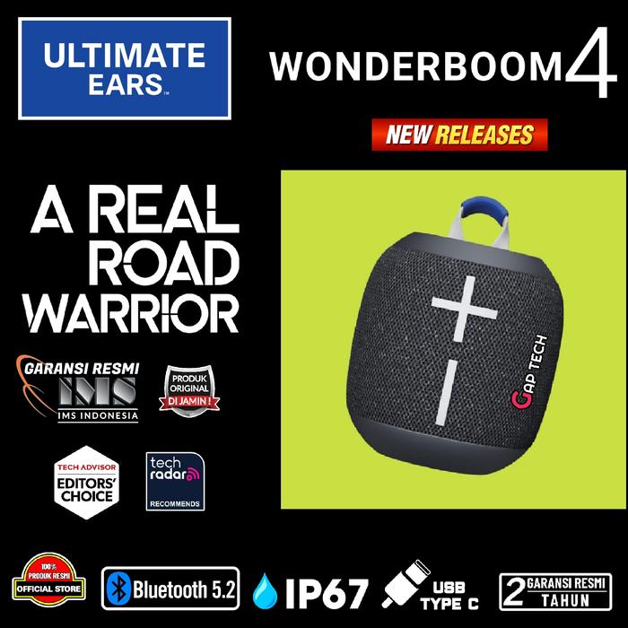 Gambar Ultimate Ears Wonderboom 4 / Wonderboom4 Successor Wonderboom 3 Portable Waterproof Bluetooth Speaker with 360-Degree Sound and Dustproof Floating Speaker - Active Black dari GAP TECH OFFICIAL undefined Tokopedia