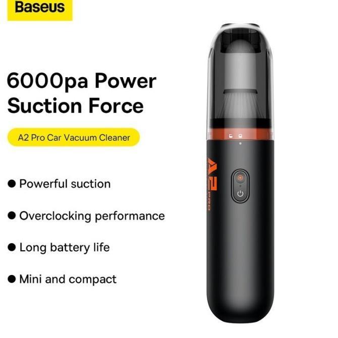 Gambar BASEUS A2Pro Car Vacuum Cleaner (6000pa) VCAQ04 vacum mobil a2 pro - Hitam dari Sugiartyyy undefined Tokopedia