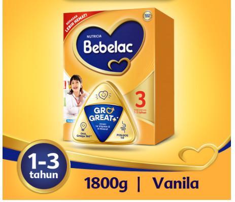 Gambar Bebelac 3 Madu/Vanila Susu Pertumbuhan Bubuk 1800 gr - Vanila dari terisshopp undefined 4 Tokopedia
