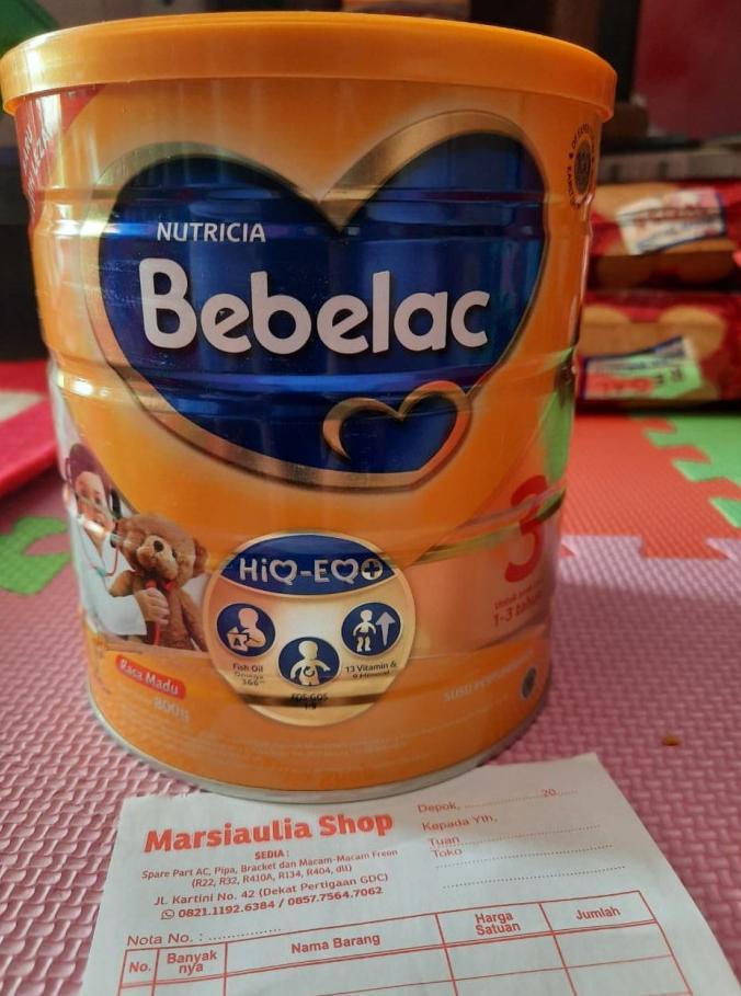 Gambar Bebelac 3 800 gram Bebelove Tahap 3 Susu Bayi 1-3 th madu / vanilla dari terisshopp undefined Tokopedia