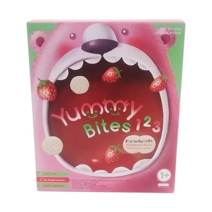 Gambar Terlaris Yummy Bites 123 Strawberry Original dari Sahara Market. undefined Tokopedia
