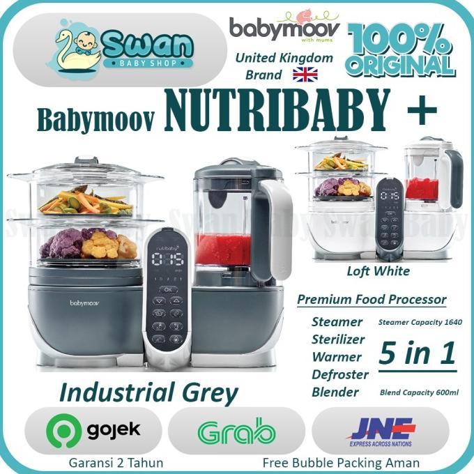 Gambar KUUNA BABYMOOV NUTRIBABY PLUS / FOOD PROCESSOR / FOOD MAKER - Industrial Grey dari Little Kuuna undefined 5 Tokopedia