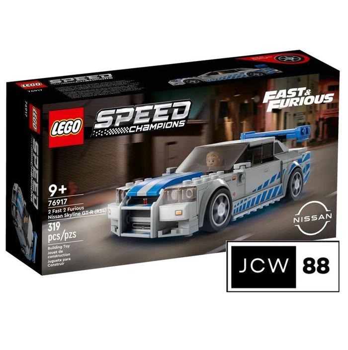 Gambar Lego 76917 Speed Champions 2 Fast 2 Furious Nissan Skyline GT-R (R34) mobil balap mainan anak dari Perlak Bayi undefined Tokopedia