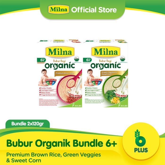 Gambar Terbaru Milna Bubur Organik 6+ Veggie (2 Pack) Best Seller - Mix Varian dari Sahara Market. undefined Tokopedia