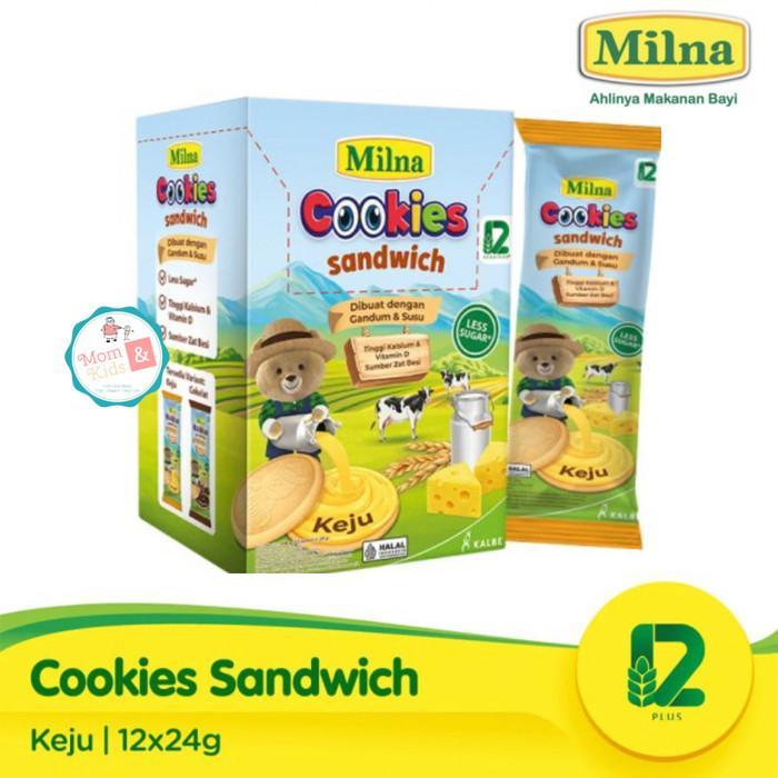 Gambar Terbaru Milna Cookies Sandwich Coklat Keju (12X24G) | Biskuit Snack Mpasi Bayi Best Seller - Cookies Keju dari Sahara Market. undefined Tokopedia