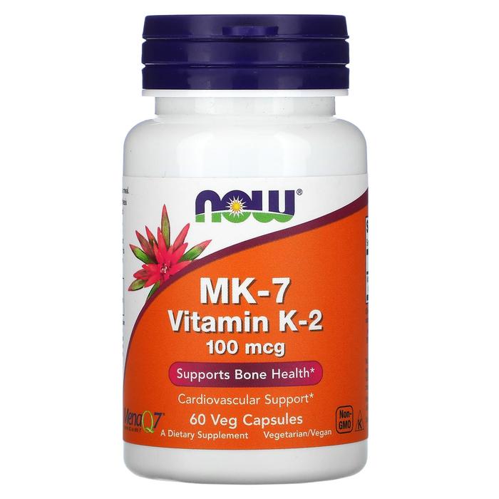 Gambar NOW FOODS Vitamin K-2 100 mcg Veg Capsules MK7 K2 MK-7 Vitamin K-2 - 60 caps dari vibes store 76 undefined Tokopedia