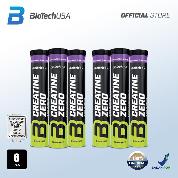 Gambar Biotech - CREATINE  ZERO INSTANT  18 Tabs - 6pcs Grape dari BioTechUSA Store Kota Administrasi Jakarta Timur Tokopedia