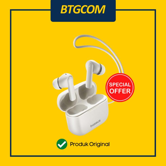 Gambar TWS BASEUS BOWIE E17 ENC NOISE CANCELLATION TRUE WIRELESS BLUETOOTH EARPHONE - Putih dari btgcom undefined Tokopedia