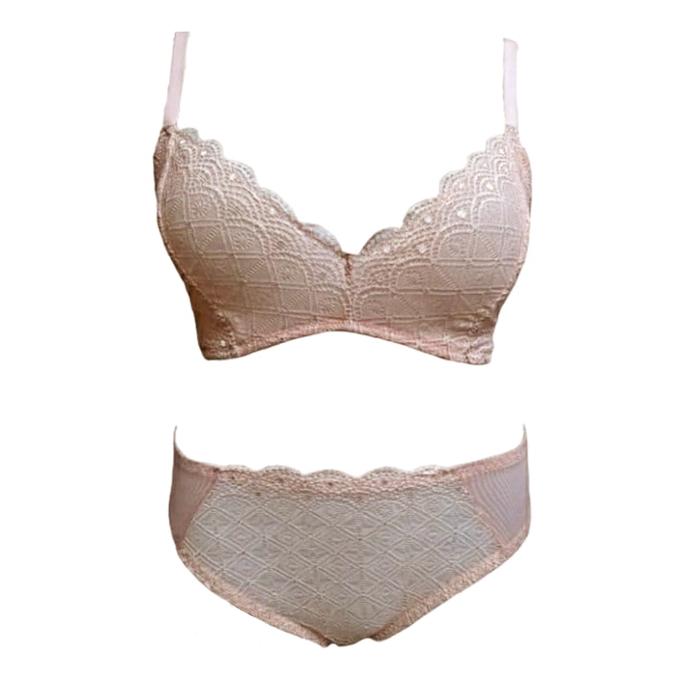 Gambar Bra Set Fila Crystal Lottus Nonpad Nonwire Full Lace - 34B dari BalBulz undefined Tokopedia