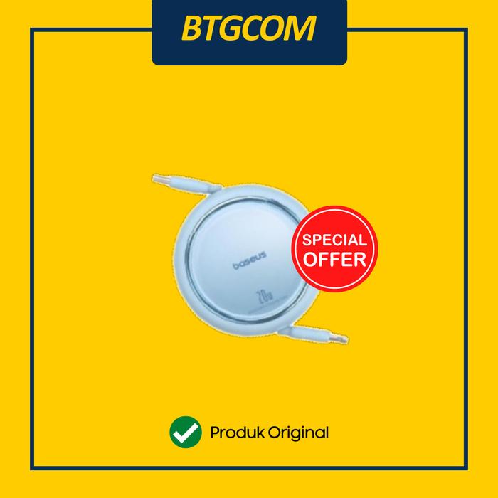 Gambar KABEL USB TYPE-C TO LIGHTNING IPHONE BASEUS FREE2PULL 20W 1M FAST CHARGING EAST RETRACTABLE DATA CABLE QUICK CHARGE - GALAXY BLUE dari btgcom undefined Tokopedia