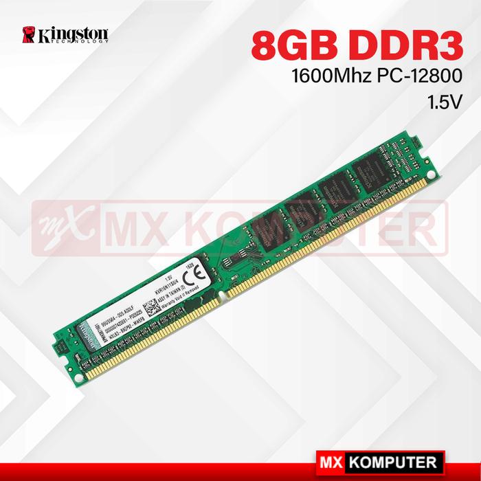 Gambar RAM PC Kingston LONGDIMM DDR3 8Gb PC3 12800 1600Mhz 1.5v dari MXKomputer_NEW undefined Tokopedia