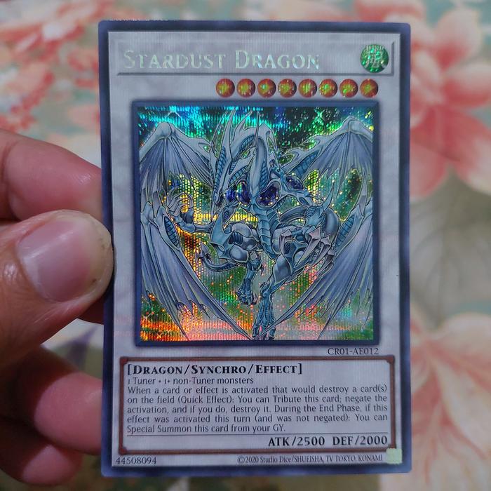 Stardust Dragon AE OCG - Secret Rare CR01 yugioh | Indo4ward Stardust Dragon AE OCG - Secret Rare CR01 yugioh | Indo4ward