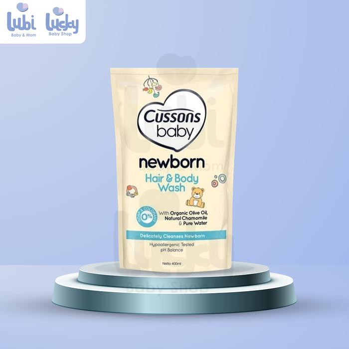Cussons Baby Newborn Hair And Body Wash Organic Olive Oil Refill 400ml
