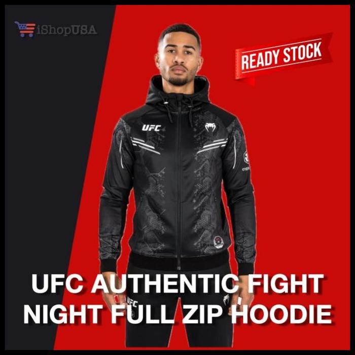 Gambar Ready Ufc Adrenaline By Venum Authentic Fight Night Men’S Walkout Hoodie Terlaris - Large, Black dari nanaa133 shop undefined Tokopedia