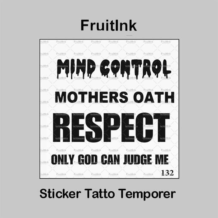 Gambar tato semi permanen fruit ink kode 126-150 / tato temporer / tato fruit ink / stiker tato temporer - GB 132 dari Paper Tato undefined Tokopedia