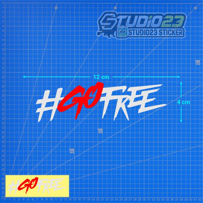 Gambar Stiker Go free Pecco Cutting Stiker #GOFREE - Putih dari Studio23 Sticker undefined Tokopedia