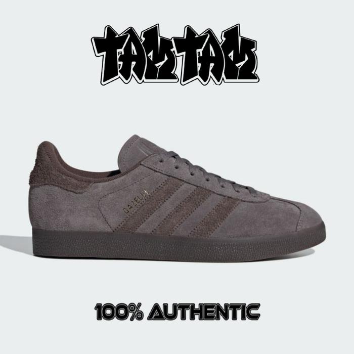 Adidas Gazelle Indoor Grey Dark Brown 100% Original Size 36 39 di  Tokopedia