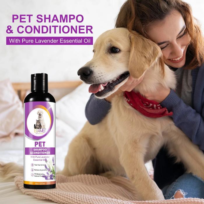 Jual Pet Shampoo Conditioner with Pure Lavender Essential Oil