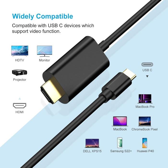 Jual Kabel MHL USB Type C to HDMI TV Converter 4K Meter