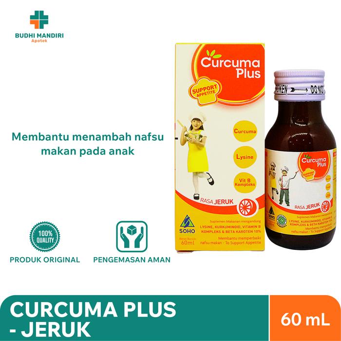 Gambar Curcuma Plus Jeruk 60ml - Membantu Menambah Nafsu Makan Anak dari Budhi Mandiri Official undefined Tokopedia